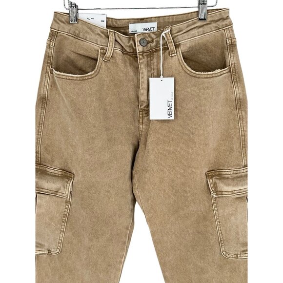 Vineyard Vines Women's Tan Cargo Jeans - Picture 3 of 16